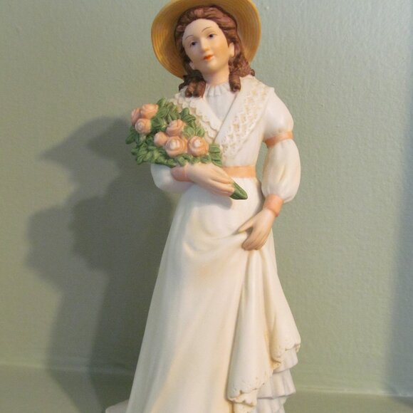 Home Interiors Homco Charlotte Rose Porcelain Lady Figurine #1468 - Picture 1 of 16